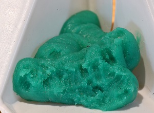 A light blue gel